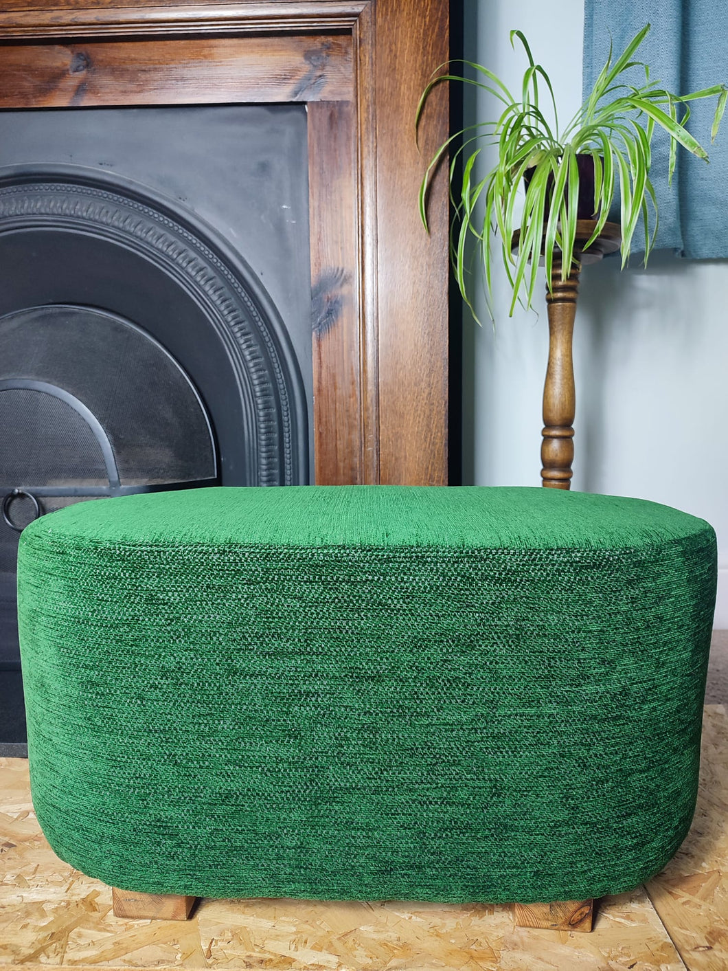 Handmade Recycled Paint Tub Footstool - Large